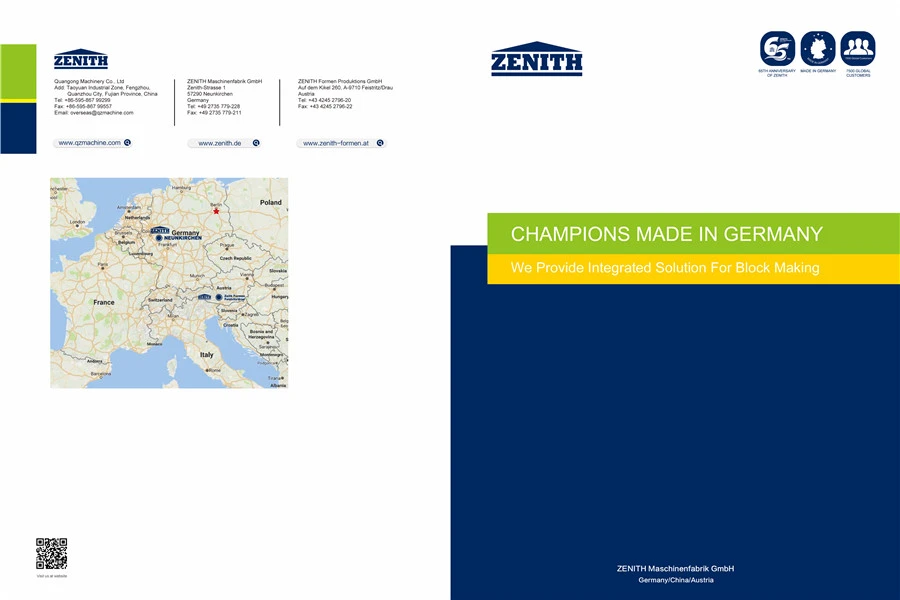 Katalog izdelkov serije Zenith