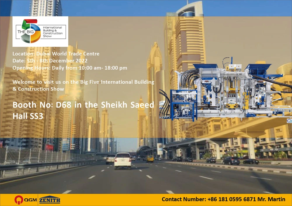 Skupina QGM se bo udeležila BIG 5 Show UAE 2022