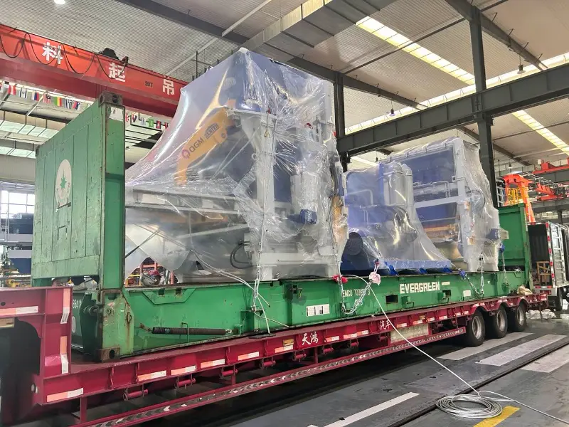 Obsežna proizvodna linija Quangong Machinery 1500 za proizvodnjo opeke je ponovno poslana v tujino