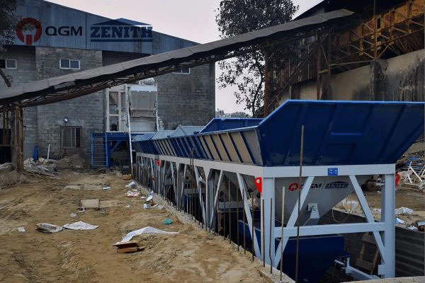 Avtomatska proizvodna linija ZN900C z regali in sistemom kock brez povezave v Bangladešu